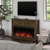 Electric Fireplace With Mantel, 49-Inch - Farmington