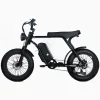 Electric Mountain Bike For Adults, 20 x 4.0 Fat Tires, 1000W Motor, 48V 20Ah Battery, Black - G-M1Sp