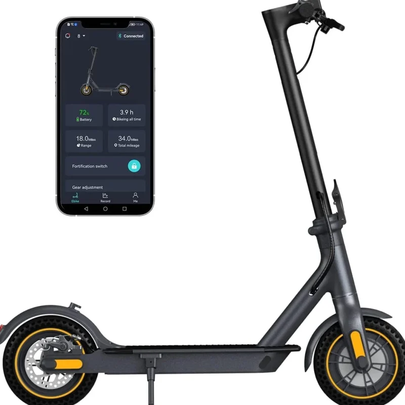 Electric Scooter - 500W Motor, 10in Solid Tires, Up To 18 Miles, 19 MPH