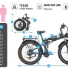Electric Bike For Adults, 750W Motor, 48V 20Ah Removable Battery, 26 Fat Tire, Folding, Shimano 21-Speed, UL2849