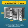Elite Gourmet 47.5Qt 18-Slice Convection Oven - 4-Control Knobs