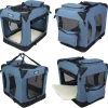 EliteField 3-Door Folding Soft Dog Crate With Carrying Bag - 36in L x 24in W x 28in H