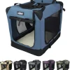 EliteField 3-Door Folding Soft Dog Crate With Carrying Bag - 36in L x 24in W x 28in H