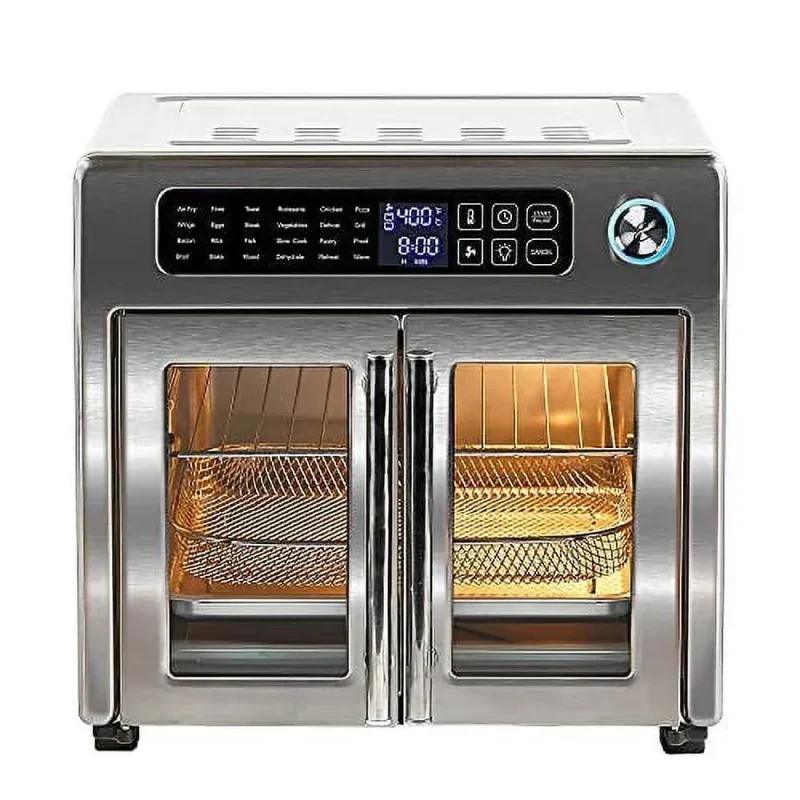 Emeril Lagasse 26 QT Digital Air Fryer Convection Toaster Oven With French Doors - Stainless Steel