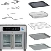 Emeril Lagasse 26 Quart Extra Large Air Fryer Convection Toaster Oven With French Doors - Stainless Steel