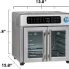 Emeril Lagasse French Door Air Fryer Toaster Oven Combo, 26-Quart, 24 Cooking Functions, Stainless Steel