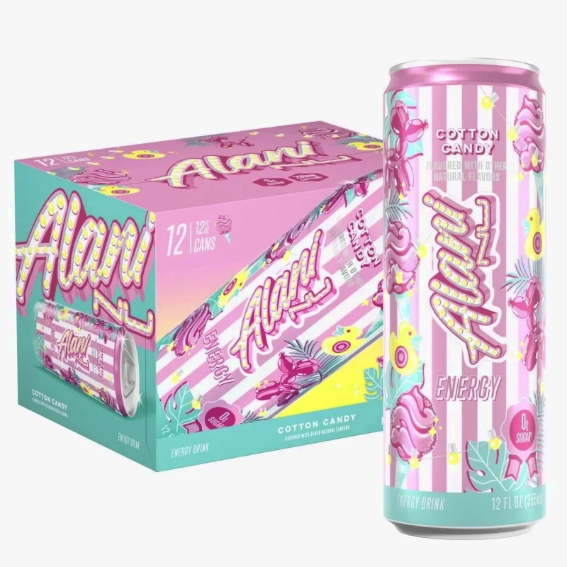 Energy Drink Cotton Candy Flavor 12 Pack 12 fl oz Cans