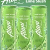 Lime Slush Flavor Energy Drink 12 Pack (12fl oz Cans) Sugar Free Low Calories 200mg Caffeine
