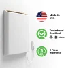 Envi Plug-In Electric Panel Wall Heater, Luxury White, 500 Watts, 2.25in D x 19.25in W x 22.28in H - LE5012P