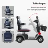 Equipmed Mobility Scooter, 30 km Range, 180 kg Capacity - VentureCruise Series S-XXL