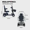 Equipmed Mobility Scooter, 30 km Range, 180 kg Capacity - VentureCruise Series S-XXL