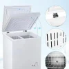 EUASOO 3.5 Cu.Ft Chest Freezer With Removable Basket, White - FLG-80Q