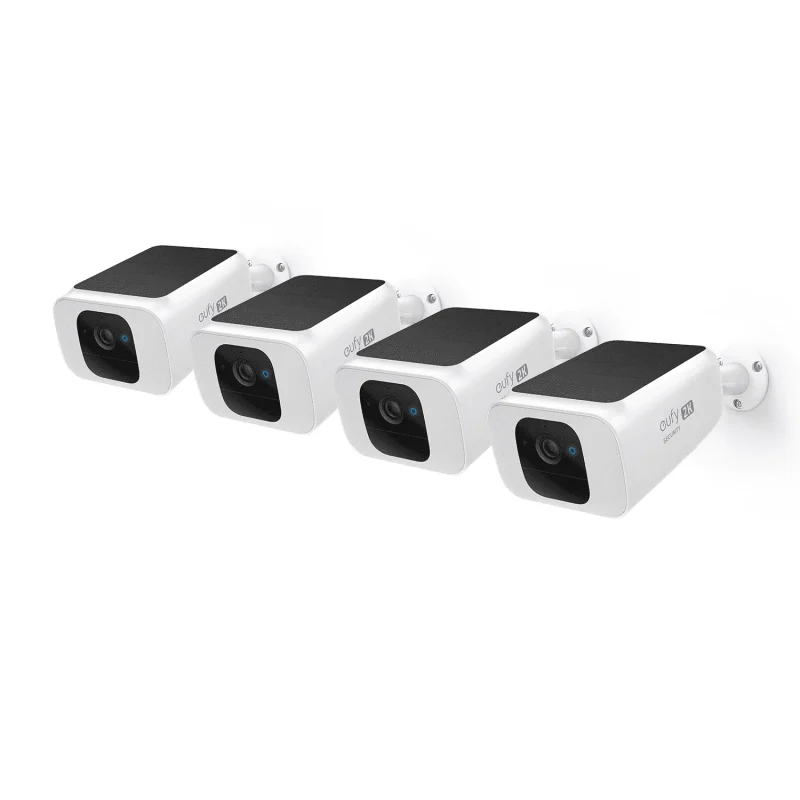 Eufy SoloCam S230 Solar Security Camera 4K UHD White 4-Pack - S40