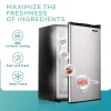 EUHOMY 3.0 Cubic Feet Single Door Compact Upright Freezer, Silver - MF-30-Y