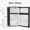 Euhomy 3.2 Cu.Ft Mini Refrigerator With Freezer
