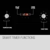 EuroChef Built-In Electric Wall Oven, 60cm, 70L, 8 Cooking Functions - OE708B