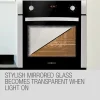 EuroChef Built-In Electric Wall Oven, 60cm, 70L, 8 Cooking Functions - OE708B