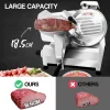 EuroChef Commercial Electric Meat Slicer, 10-Inch Stainless Steel Blade, 320W - EUC-CMS-3