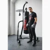 Everlast 2 Station Dual Heavy And Speed Bag Stand - Heavy-Duty Powder Coated Steel