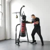 Everlast 2 Station Dual Heavy And Speed Bag Stand - Heavy-Duty Powder Coated Steel