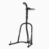 Everlast 2 Station Dual Heavy And Speed Bag Stand - Heavy-Duty Powder Coated Steel
