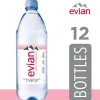 Evian Natural Spring Water 1L Bottles, 12 Pack
