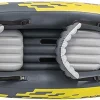 Explorer K2 Inflatable Kayak Set, 2-Person, Yellow, 400 lb Capacity - Explorer K2