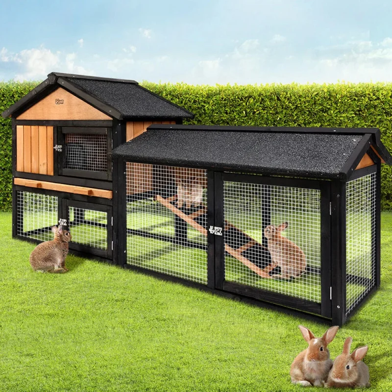 i.Pet Extra Large Wooden Outdoor Chicken Coop Rabbit Hutch With Run