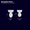 KOHLER Highline Arc Extra Tall 2-Piece Elongated Toilet, White, 1.28 GPF - 78305-0