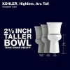 KOHLER Highline Arc Extra Tall 2-Piece Elongated Toilet, White, 1.28 GPF - 78305-0