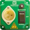 EZ Generator Switch 15A 125V Green Manual Transfer Electrical Switch