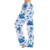 Fabrcox Halloween Womans Pajama Pants Ghost Pumpkin Candy Sleep Pants Women Fall Winter Festival Soft Lounge Pants for W