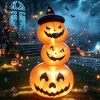 Faburo 12 ft Halloween Inflatable Ghost with Skull and Bleeding Eyeball, Outdoor Blow Up Yard Decoration for Party and G