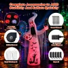 Faburo 12 ft Halloween Inflatable Ghost with Skull and Bleeding Eyeball, Outdoor Blow Up Yard Decoration for Party and G