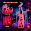 Faburo 12 ft Halloween Inflatable Ghost with Skull and Bleeding Eyeball, Outdoor Blow Up Yard Decoration for Party and G