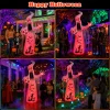 Faburo 12 ft Halloween Inflatable Ghost with Skull and Bleeding Eyeball, Outdoor Blow Up Yard Decoration for Party and G