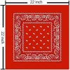 Fanni Youpin Assorted Colors Paisley Cowboy Bandanas 12 Pack 22 inch Thick Cotton Kerchiefs for Men Women Mixed color