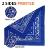 Fanni Youpin Assorted Colors Paisley Cowboy Bandanas 12 Pack 22 inch Thick Cotton Kerchiefs for Men Women Mixed color