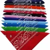 Fanni Youpin Assorted Colors Paisley Cowboy Bandanas 12 Pack 22 inch Thick Cotton Kerchiefs for Men Women Mixed color
