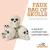 Faux Bag of Skulls, 21 Pieces, Halloween by Way To Celebrate