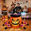 Firstness 2.4GHz Remote Control Car Halloween Inflatable Pumpkin Spider Blow ups Rc Car 360° Rotation, 3 Music and LED L