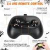 Firstness 2.4GHz Remote Control Car Halloween Inflatable Pumpkin Spider Blow ups Rc Car 360° Rotation, 3 Music and LED L