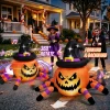 Firstness 2.4GHz Remote Control Car Halloween Inflatable Pumpkin Spider Blow ups Rc Car 360° Rotation, 3 Music and LED L