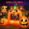 Firstness 8.5FT Halloween Inflatable,Pumpkin Photo with Lights for Party Yard Decorations