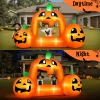 Firstness 8.5FT Halloween Inflatable,Pumpkin Photo with Lights for Party Yard Decorations