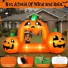 Firstness 8.5FT Halloween Inflatable,Pumpkin Photo with Lights for Party Yard Decorations