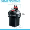 Fluval Aquarium Canister Filter, Black, Up To 100 Gallons - 407 A450