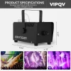 Fog Machine, Smoke Machine with Wireless Remote Control, Auto Mode 6000CFM Fog, Perfect for Wedding, Halloween, Party an