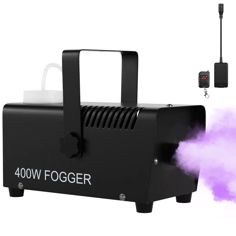 Fog Machine, Smoke Machine with Wireless Remote Control, Auto Mode 6000CFM Fog, Perfect for Wedding, Halloween, Party an