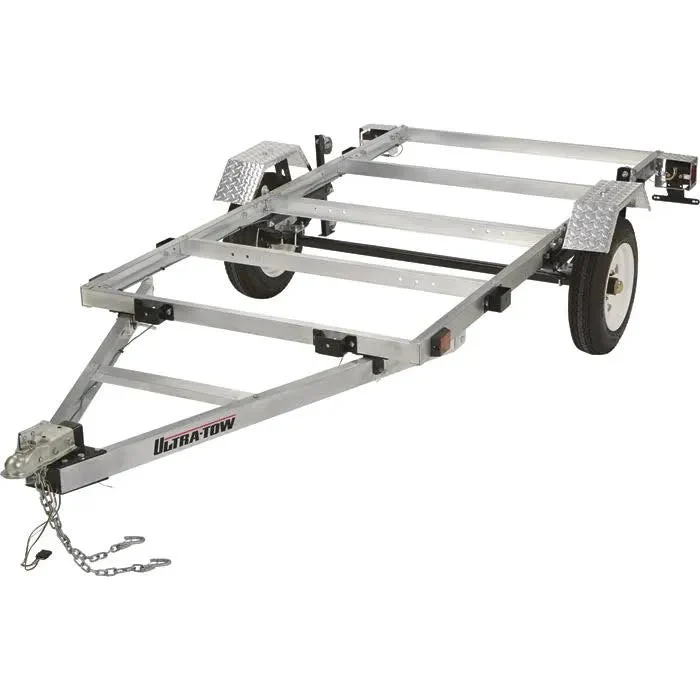 Folding Aluminum Utility Trailer, 4-Ft. x 8-Ft., 1,170-Lb. Load Capacity